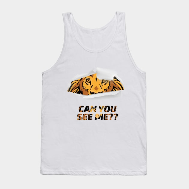 Can you see me lion hiding Tank Top by STUDIOVO